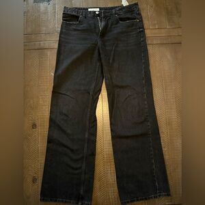 Zara Straight Jeans in Black